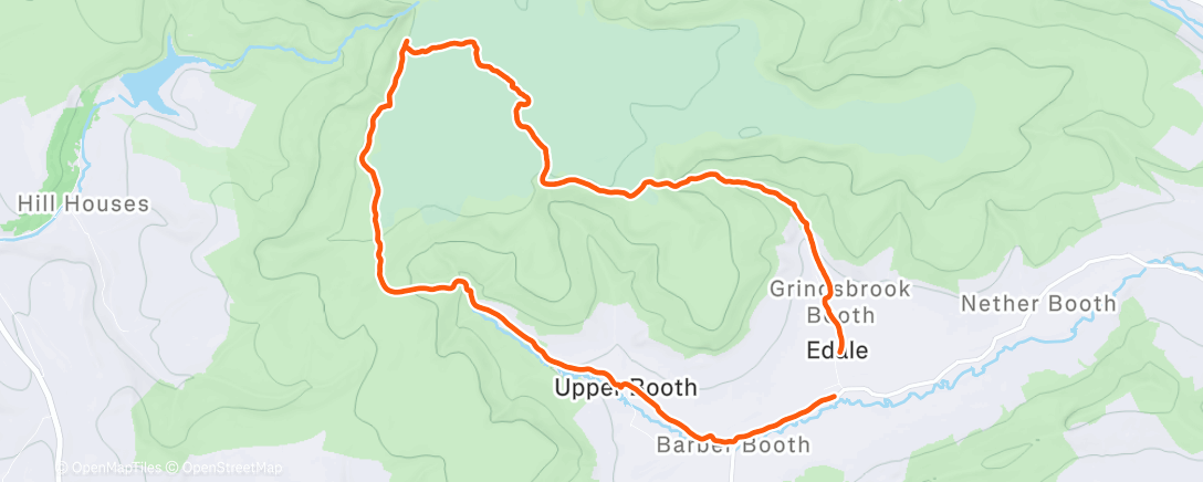 Map of the activity, Morning Trail Run