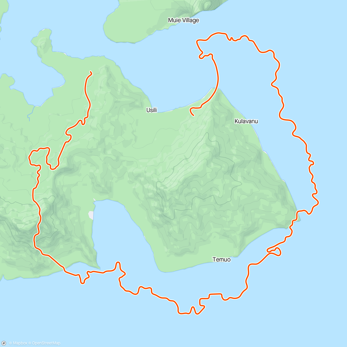 Map of the activity, Zwift - Group Ride: Something Different! - Het is Koers (D) on Shorelines and Summits in Watopia