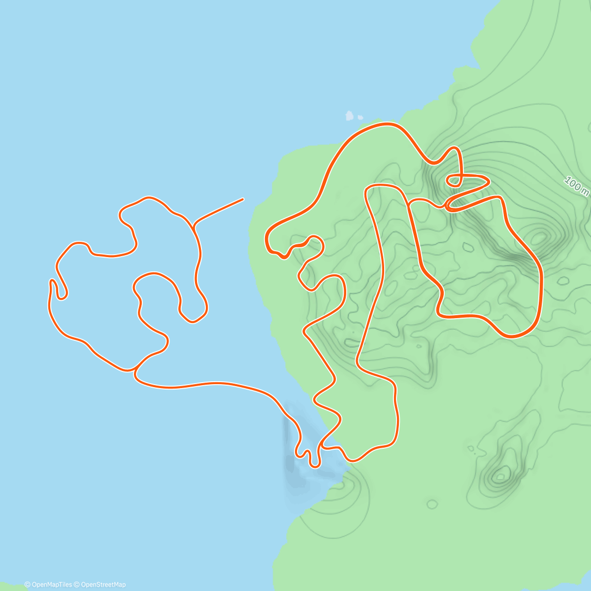 Map of the activity, Zwift - Volcano Circuit in Watopia