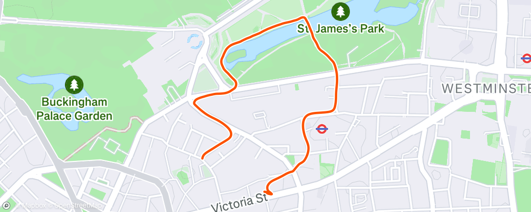 Map of the activity, Lunch Walk