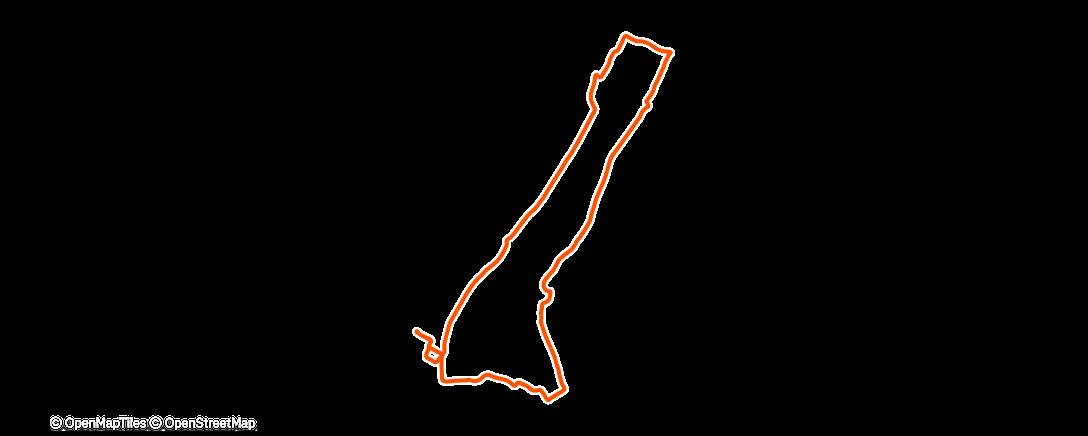 Map of the activity, Lauf am Morgen