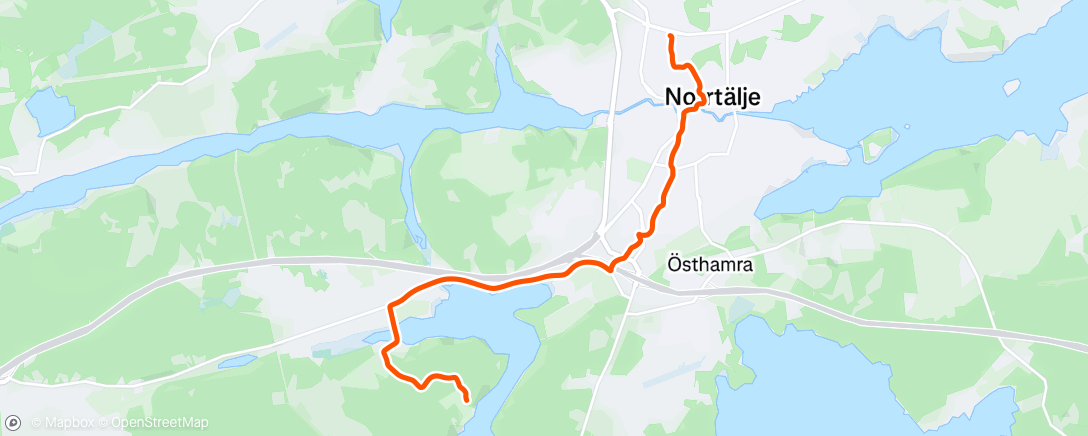 Карта физической активности (Morning Mountain Bike Ride)