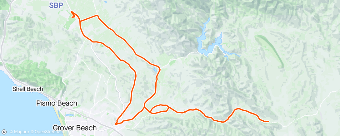 Map of the activity, Huasna