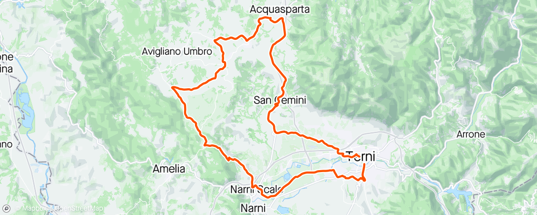 Map of the activity, 037-2024 BDC tutte le buche dell’Umbria 🙄🤪, con Oscar