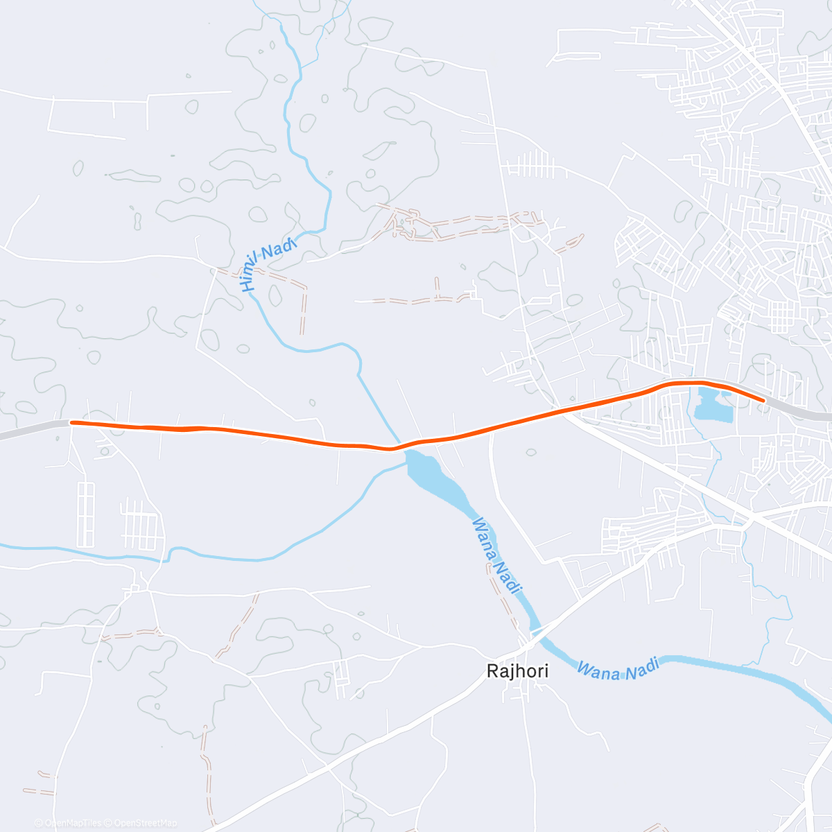 Map of the activity, Morning Run