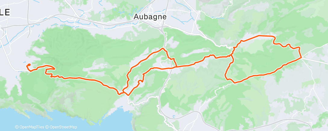 Map of the activity, Belle sortie avec la star Maxime Decomble