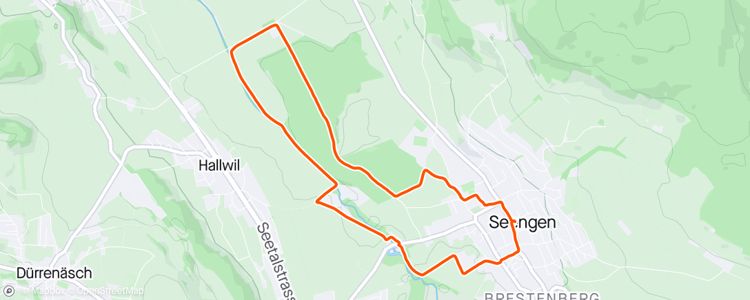 活动地图，Evening Trail Run - Basic