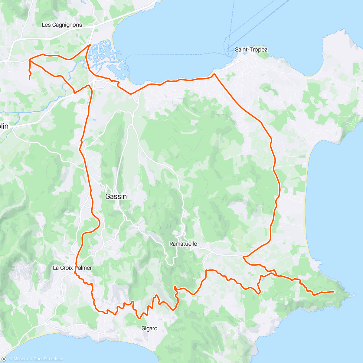 「Sortie vélo route avec Jean Pierre, Nora, Bruno , Sylvie et Delio」活動的地圖