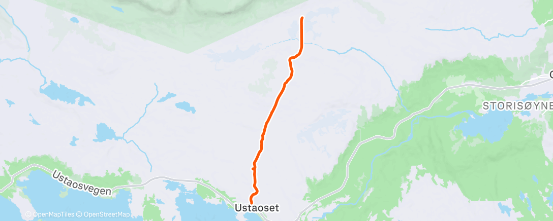 Map of the activity, Afternoon Nordic Ski