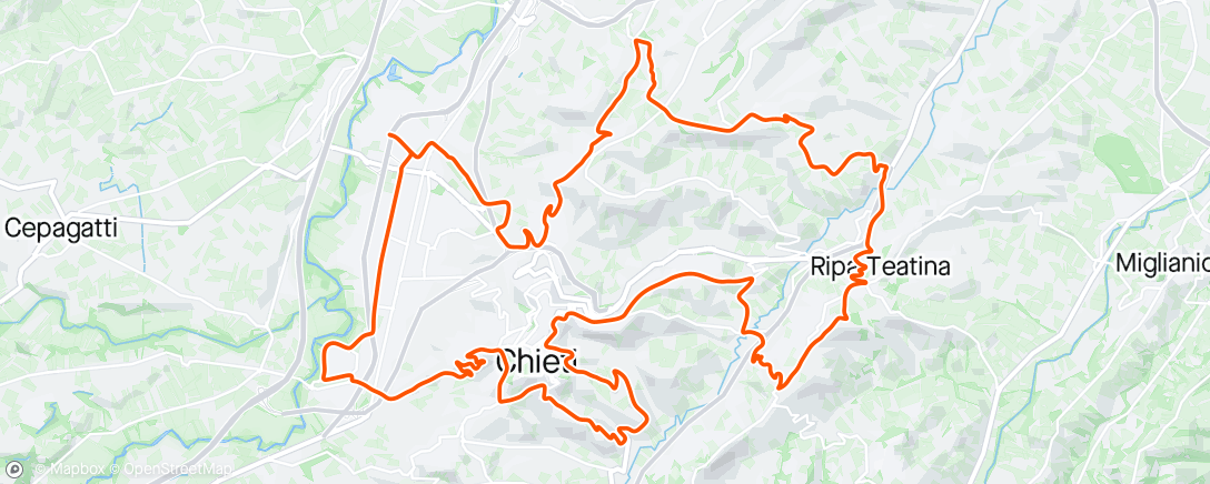 Kaart van de activiteit “5 colli Teatini tra Chieti-Ripa-Torrevecchia”