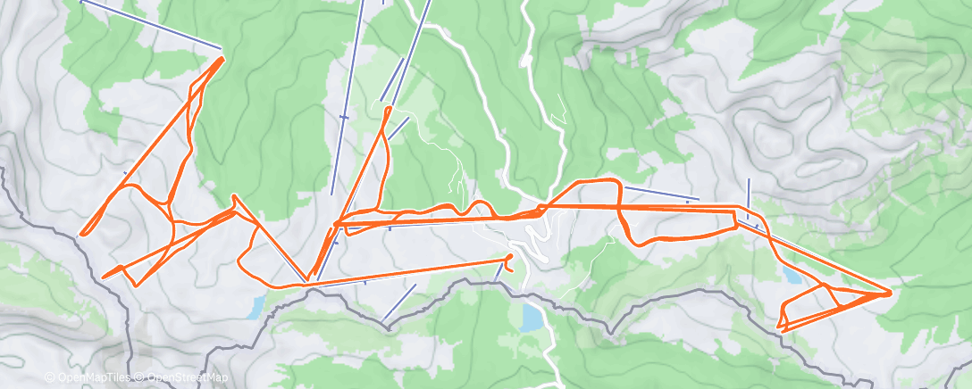 Map of the activity, Morning Alpine Ski