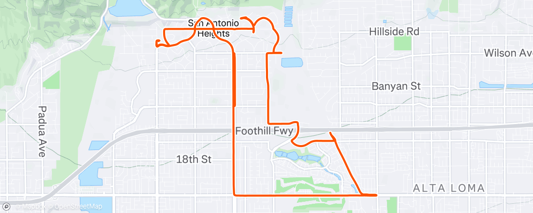 Карта физической активности (Afternoon Ride)