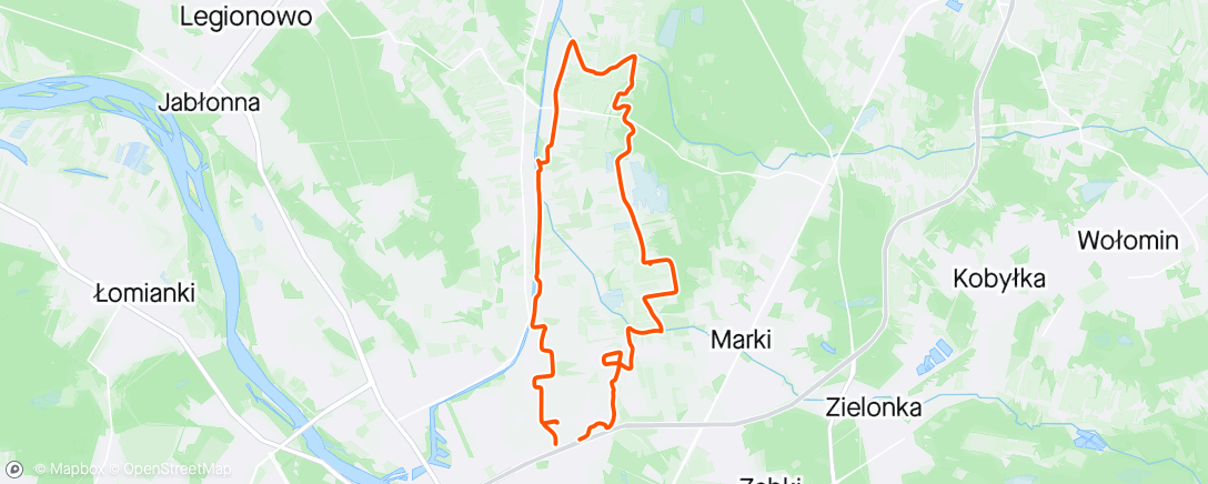 Map of the activity, New bike day Ride