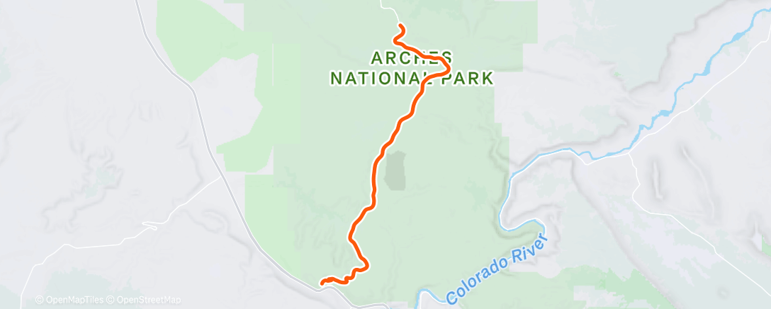 Map of the activity, Afternoon Ride