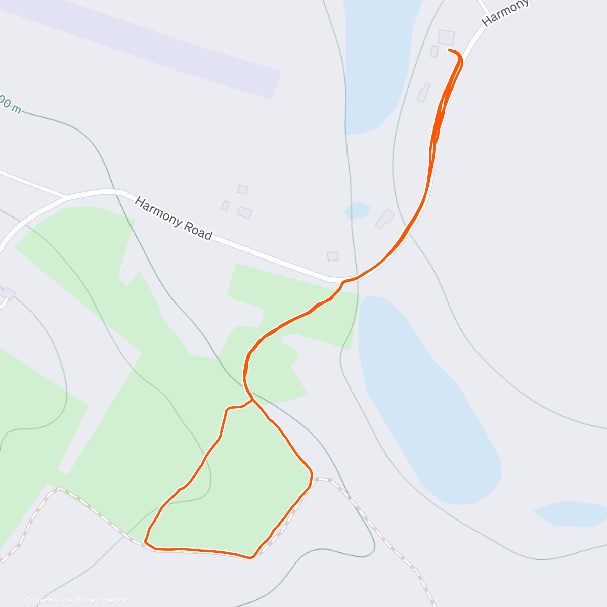 Карта физической активности (snowy stroll)