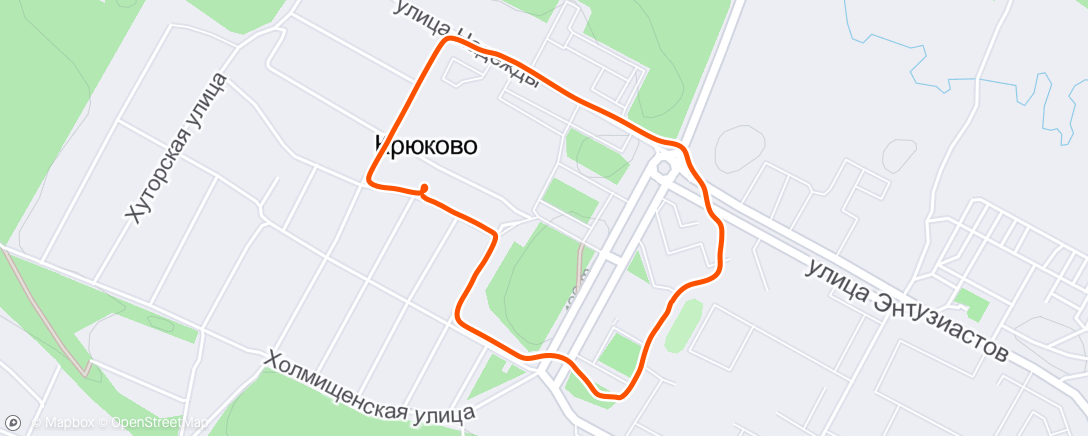 Map of the activity, Утренняя прогулка