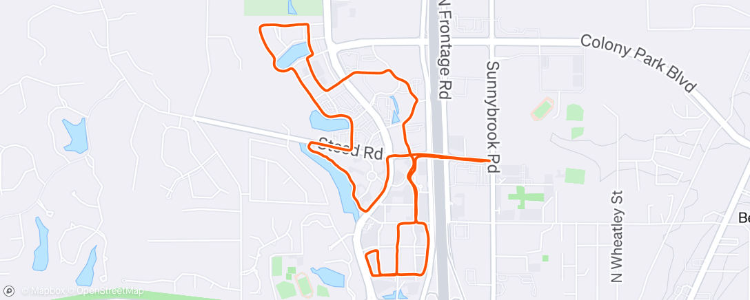 Map of the activity, Morning Run