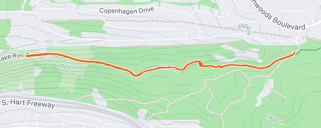 Map of the activity, Morning Walk w/ Mom & Dad