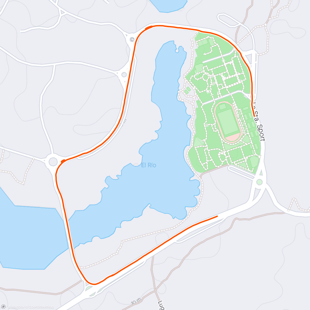 Map of the activity, Walk/run