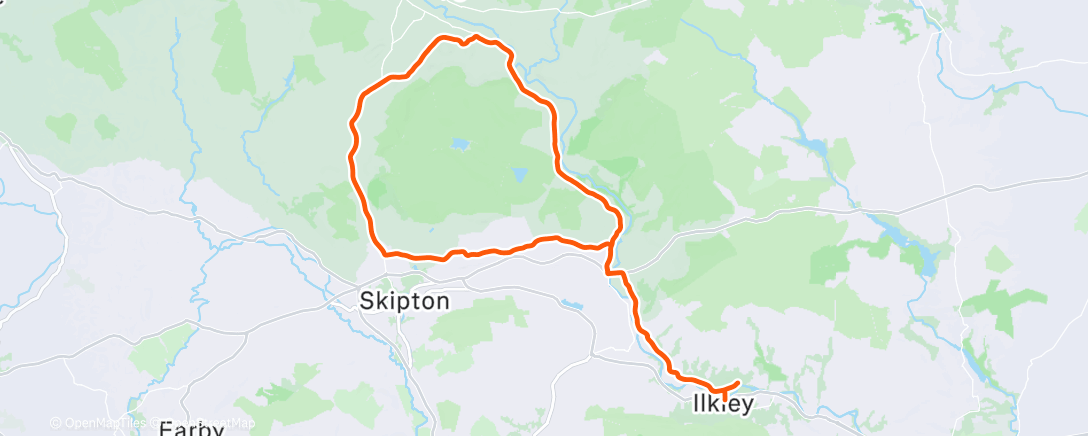 Mappa dell'attività Morning Ride