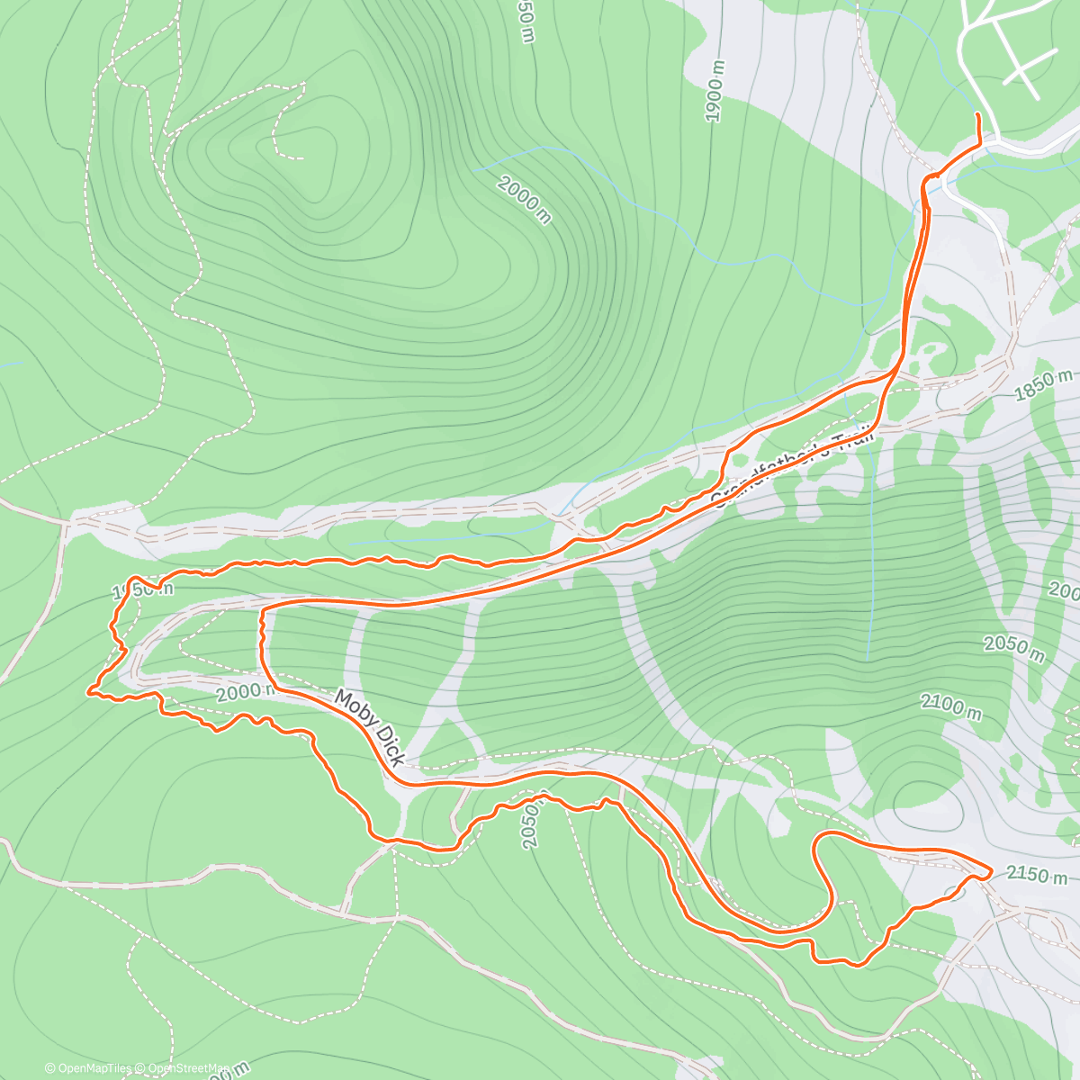 Карта физической активности (Lunch Backcountry Ski)