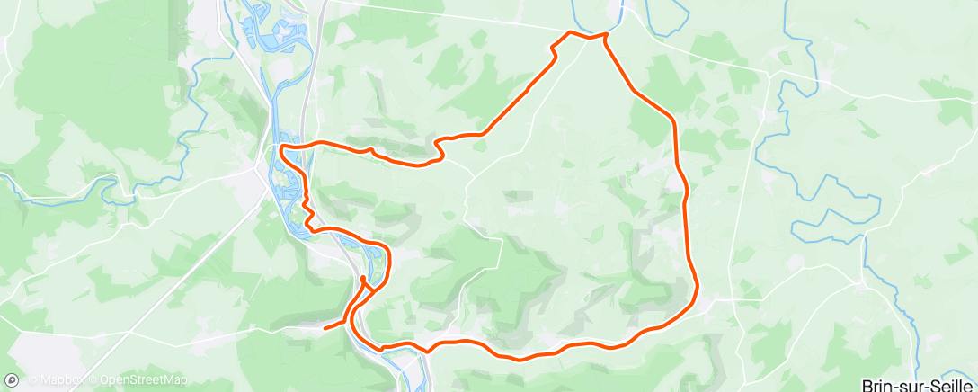 Carte de l'activité Sortie VTT dans l'après-midi