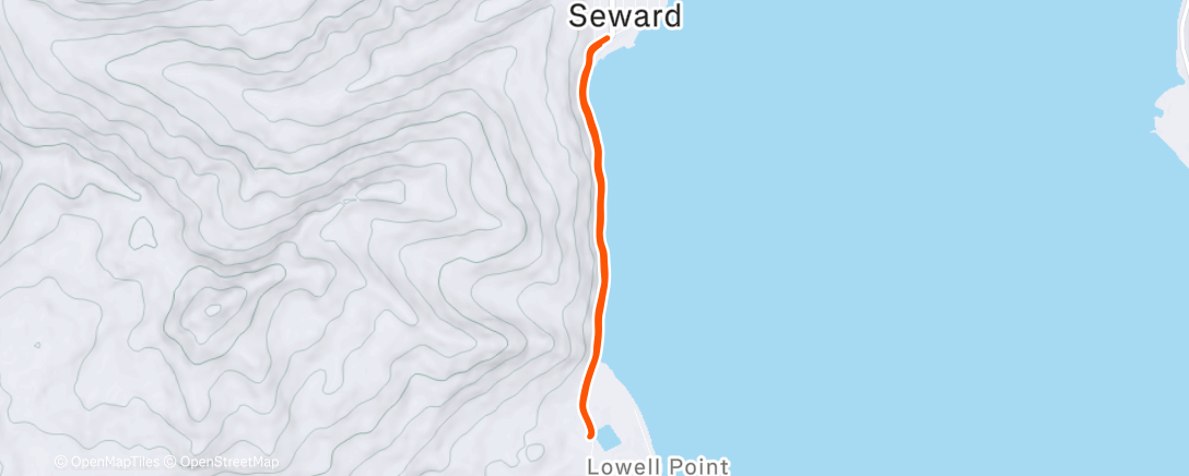 Map of the activity, Lunch Run