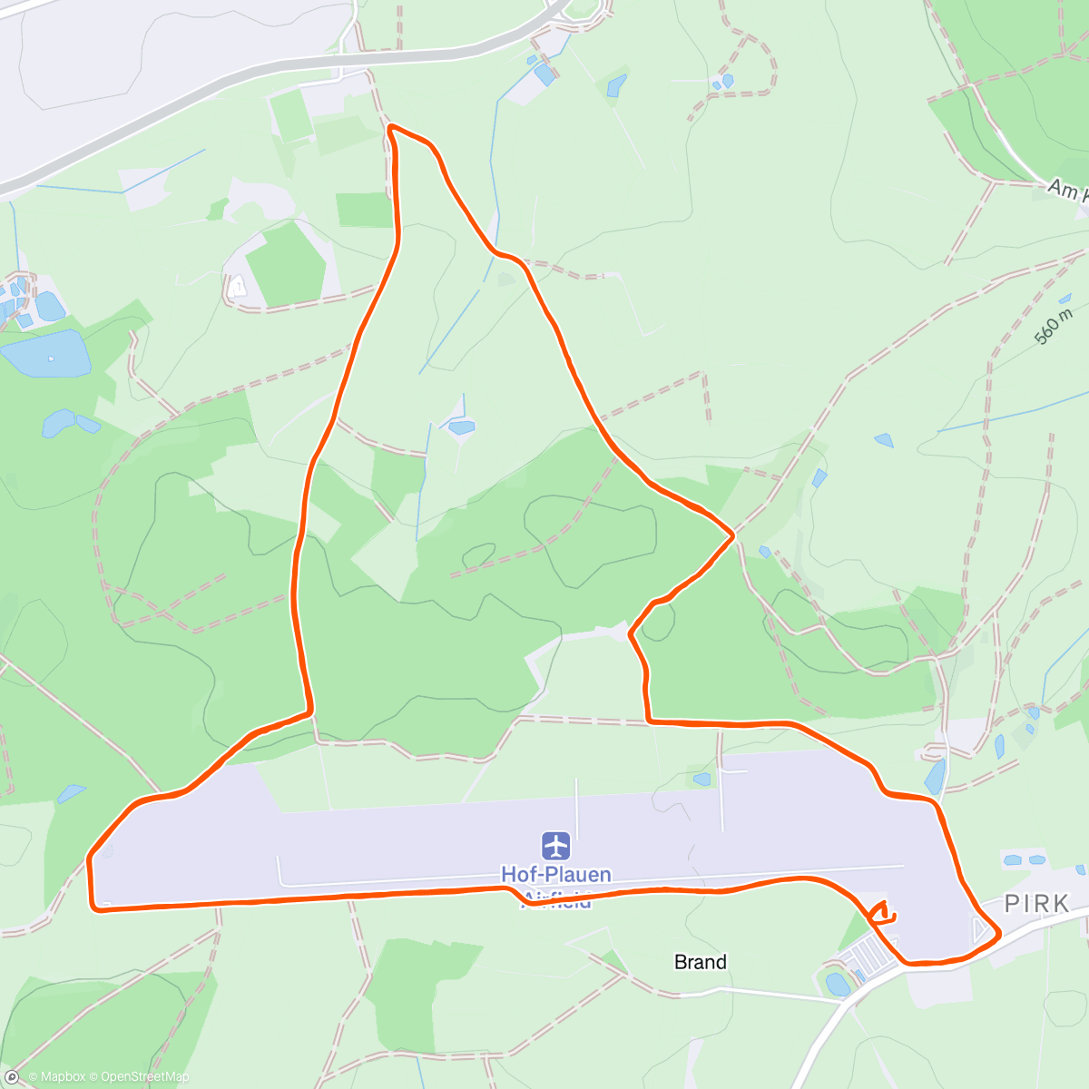 Map of the activity, Hofer Backyard Ultra - 6 Loop DNF
