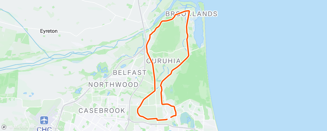 Map of the activity, ROUVY - Brooklands