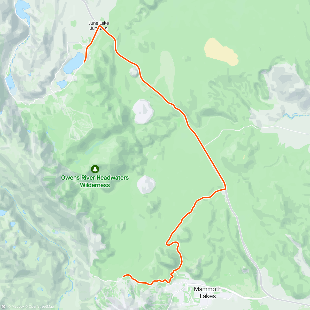 Mappa dell'attività FulGaz - Mammoth Lakes to Tioga Pass (part 1)