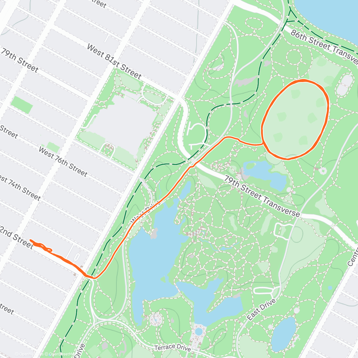 Карта физической активности (Afternoon Run)