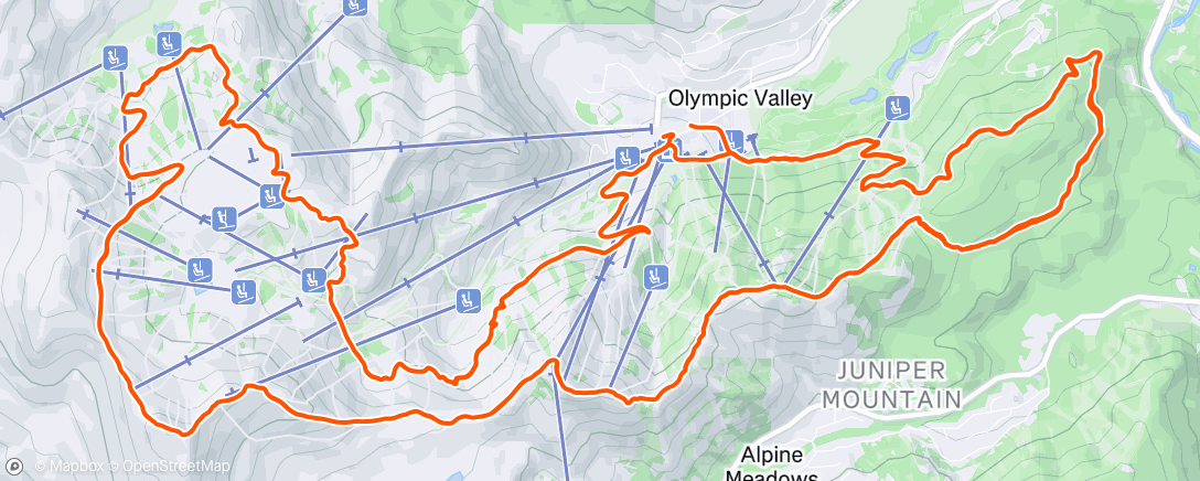 Map of the activity, Morning Trail Run