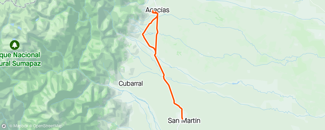 Map of the activity, Vuelta por San Martín 🔥🚵💪