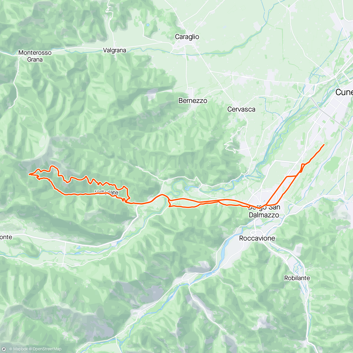 Map of the activity, Pendici tajare'