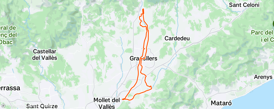 Peta aktivitas, Morning Gravel Ride