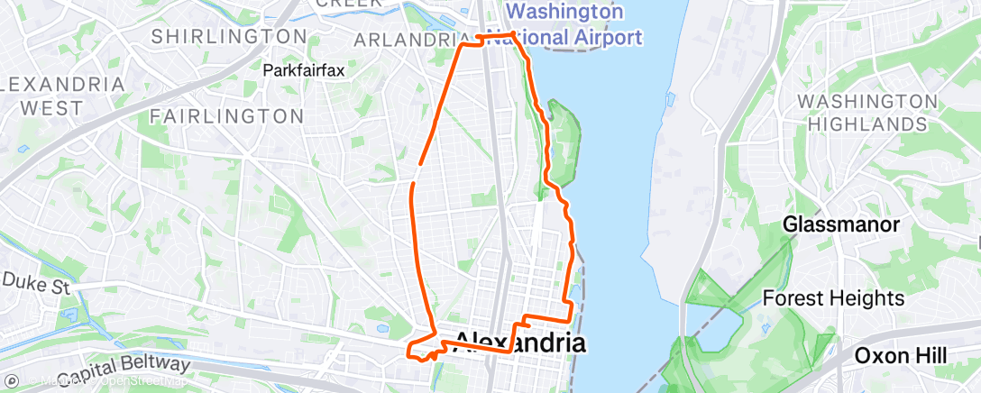 Map of the activity, Tandem to Scottish Christmas Walk parade