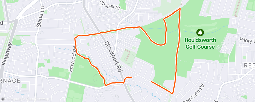 Map of the activity, Lunch Run ☀️🥵