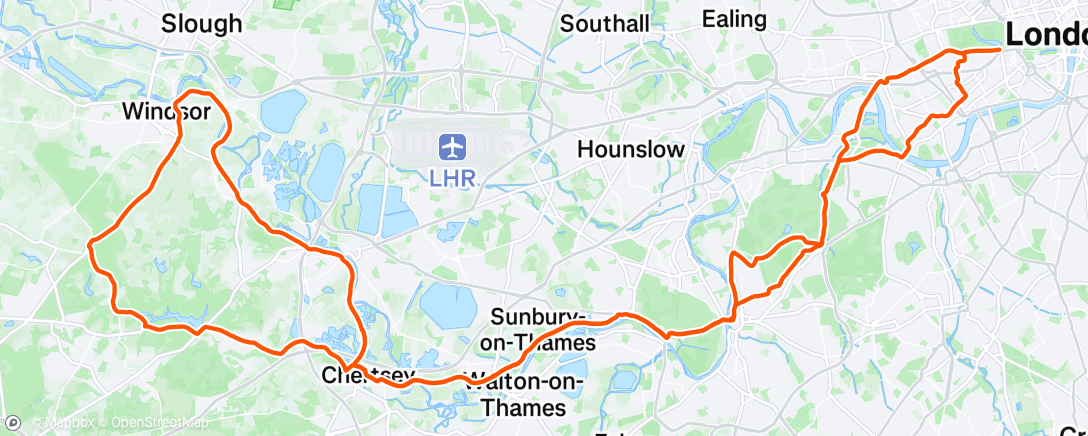 Map of the activity, Bun Run