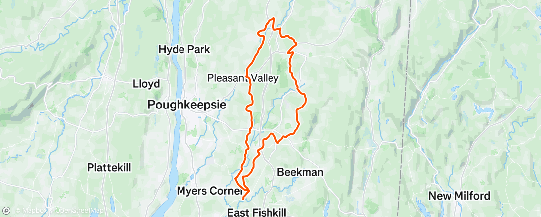 Map of the activity, Morning Ride