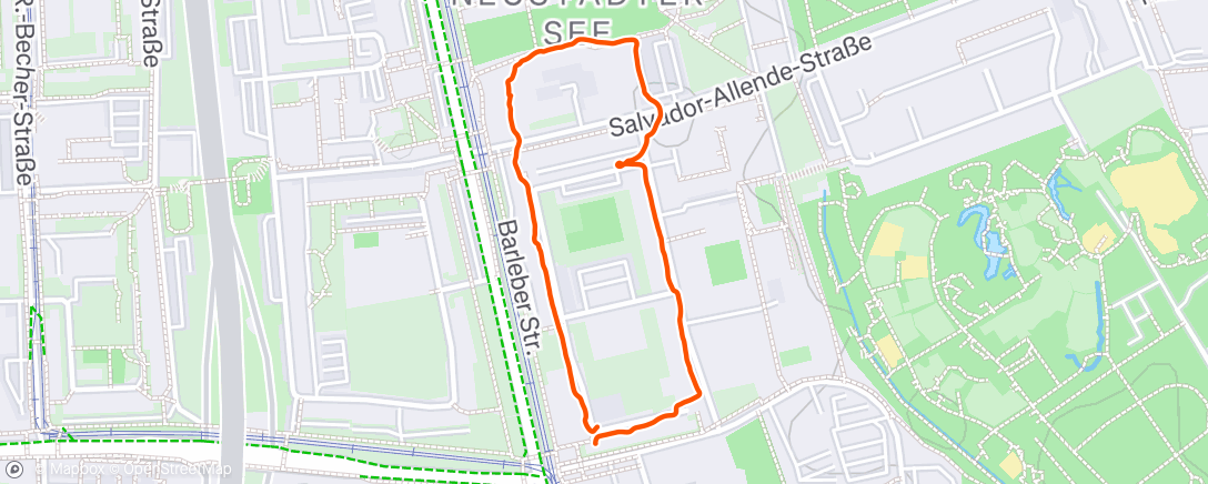 Map of the activity, Heiligabend Runde