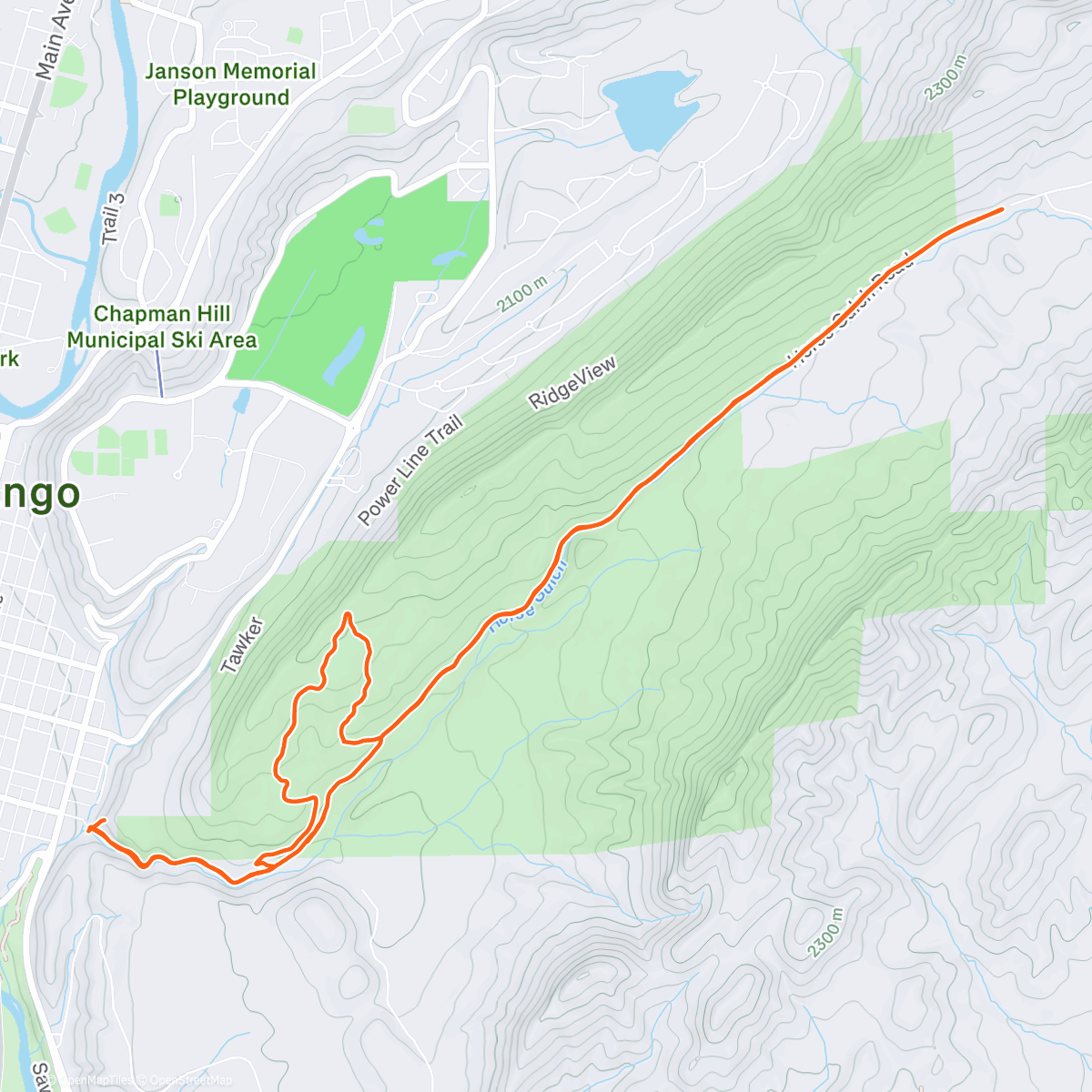 Карта физической активности (Xmas ride)