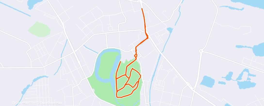 Карта физической активности (Morning Gravel Ride)