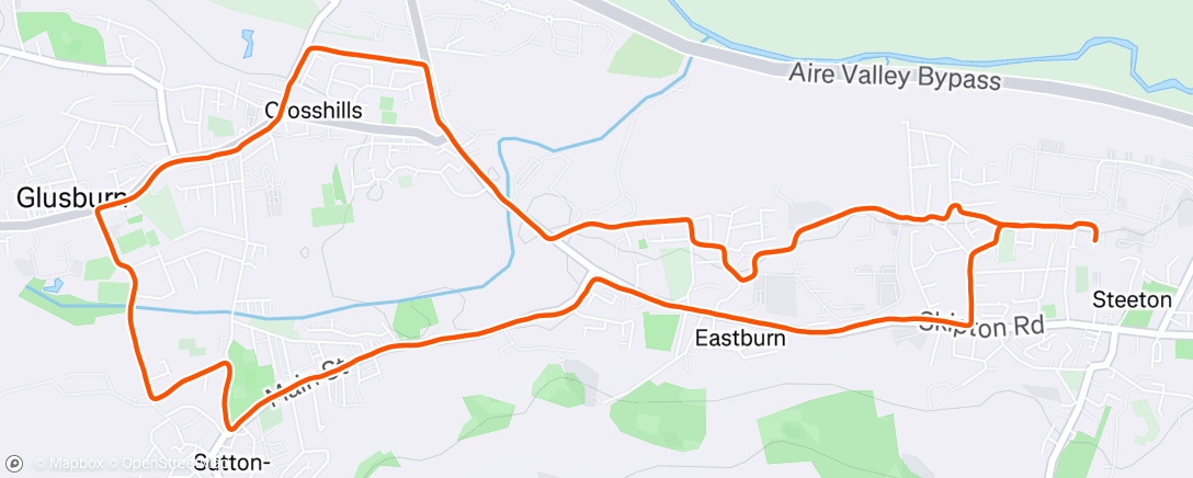 Map of the activity, Afternoon Workout