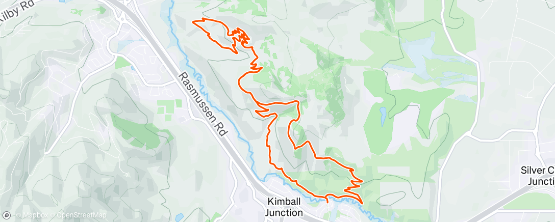 Map of the activity, Morning Trail Run