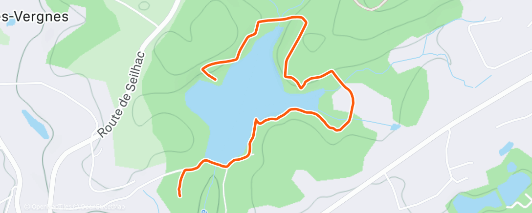 Map of the activity, Marche dans l'après-midi