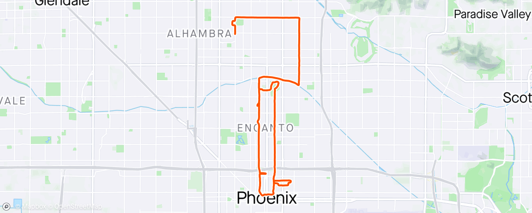 Map of the activity, Another Sunday spin