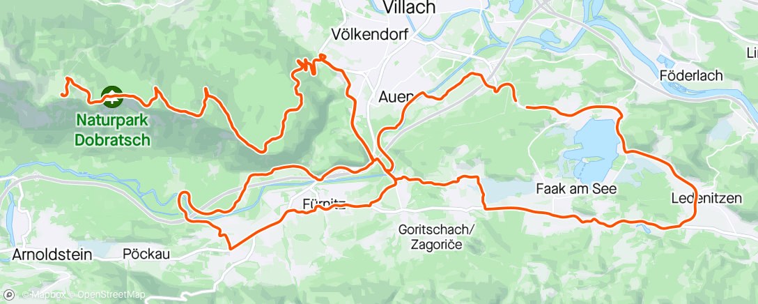 Map of the activity, Dobratsch + loops ☀️❄️