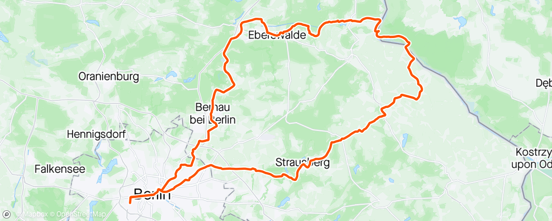 Map of the activity, RCC Fahrt in den Mai