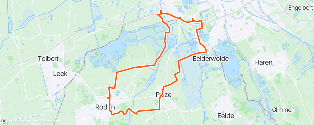 Mapa da atividade, Afternoon Ride
