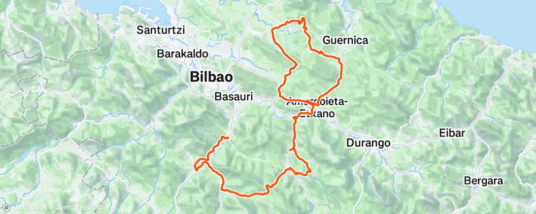Map of the activity, Morning Ride